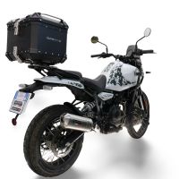 TOP CASE - BAULETTO GPR TECH COMPATABILE CON Royal Enfield Himalayan 450 2024/2025 e5 Plus GPR TECH BAULETTO TOP CASE ALPI-TECH 26 LT, COLORE NERO CON PIASTRA SPECIFICA 