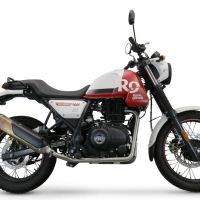 Exhaust compatible with Royal Enfield Himalayan 410 2021-2024, Decatalizzatore, Decat pipe 