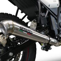 Scarico compatibile con Royal Enfield Scram 411 2022-2024, Powercone Evo, Terminale di scarico omologato,fornito con db killer estraibile,catalizzatore e collettore