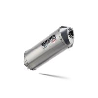 Scarico compatibile con Aprilia Mana 850 Gt 2007-2016, Satinox, Terminale di scarico semi-completo, omologato, con db killer estraibile e raccordo specifico