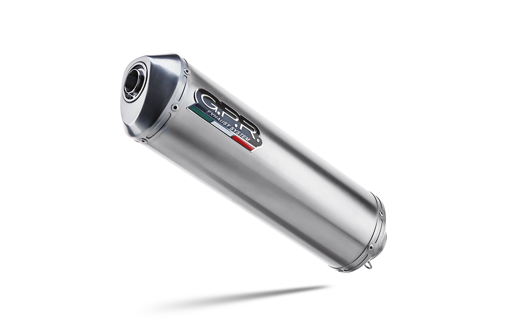 Scarico compatibile con Suzuki Drz 400 S 2000-2025, Satinox , Scarico omologato, silenziatore con db killer estraibile e raccordo specifico