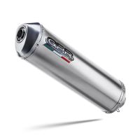 Scarico compatibile con Suzuki Drz 400 S 2000-2025, Satinox , Scarico omologato, silenziatore con db killer estraibile e raccordo specifico