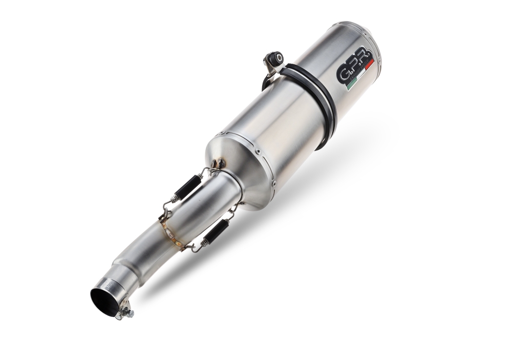 Scarico compatibile con Bmw R 1100 Rt 1994-2001, Satinox , Scarico omologato, silenziatore con db killer estraibile e raccordo specifico