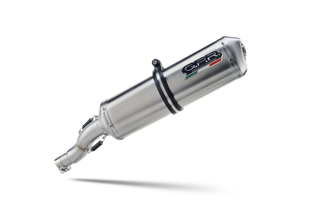 Scarico compatibile con Bmw R 1100 Rt 1994-2001, Satinox , Scarico omologato, silenziatore con db killer estraibile e raccordo specifico
