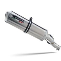 Scarico compatibile con Yamaha Mt-09 2017-2020, Satinox , Scarico completo omologato,fornito con db killer estraibile,catalizzatore e collettore