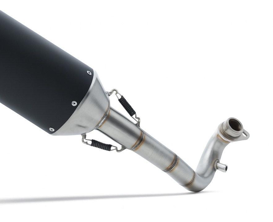 GPR exhaust compatible with  Kymco Dink Street 300 2009-2016, Furore-X Scooter, Homologated legal full system exhaust, including removable db killer 