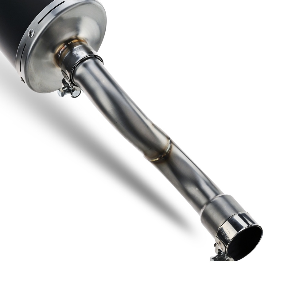 GPR exhaust compatible with  Kymco Xciting 500 2005-2006, Furore-X Scooter, Homologated legal slip-on exhaust including removable db killer and link pipe 