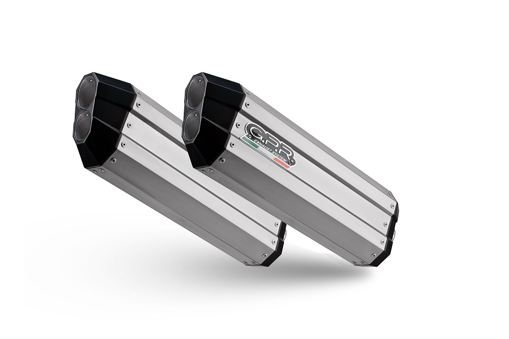 Scarico compatibile con Bmw K 1600 Gt 2022-2024, Hyper Sonic Titanium, Scarico omologato, silenziatore con db killer estraibile e raccordo specifico