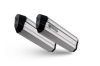 Scarico compatibile con Bmw K 1600 Gtl 2017-2021, Hyper Sonic Titanium, Scarico omologato, silenziatore con db killer estraibile e raccordo specifico