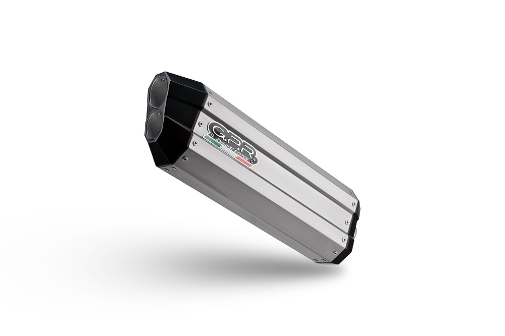Exhaust compatible with Yamaha Tenere 700 2021-2024, Hyper Sonic Titanium, Homologated legal slip-on exhaust including removable db killer and link pipe 
