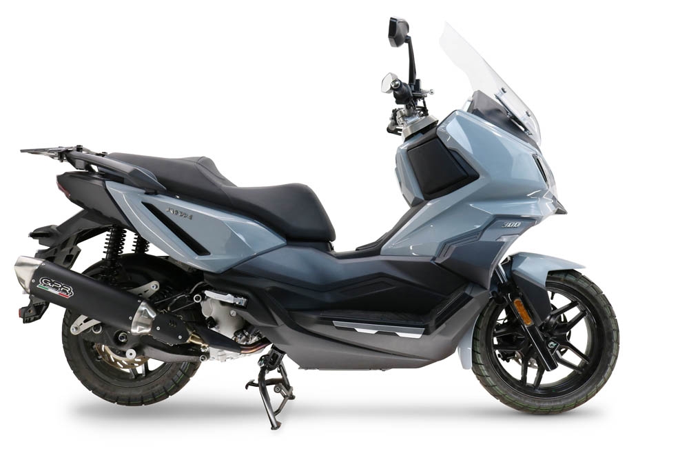 GPR exhaust compatible with  Sym ADX 300 2024-2026, Furore-X Scooter, Slip-on including silencer approved for noise,db killer and catalyst compliant for inspection 