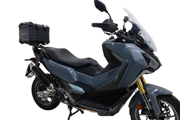 TOP CASE - BAULETTO GPR TECH COMPATABILE CON Bmw G 310 Gs 2017/2021 e4 GPR TECH BAULETTO TOP CASE ALPI-TECH 26 LT, COLORE NERO CON PIASTRA SPECIFICA 