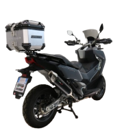 TOP CASE - BAULETTO GPR TECH COMPATABILE CON Bmw G 310 Gs 2017/2021 e4 GPR TECH BAULETTO TOP CASE ALPI-TECH 26 LT, COLORE ARGENTO CON PIASTRA SPECIFICA 