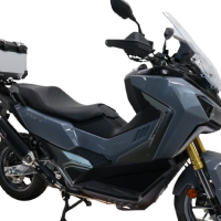 TOP CASE - BAULETTO GPR TECH COMPATABILE CON Bmw G 310 Gs 2017/2021 e4 GPR TECH BAULETTO TOP CASE ALPI-TECH 26 LT, COLORE ARGENTO CON PIASTRA SPECIFICA 