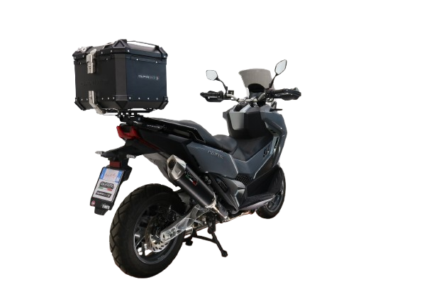 TOP CASE - BAULETTO GPR TECH COMPATABILE CON Bmw G 310 Gs 2017/2021 e4 GPR TECH BAULETTO TOP CASE ALPI-TECH 35 LT. COLORE NERO CON PIASTRA SPECIFICA 