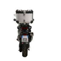 TOP CASE - BAULETTO GPR TECH COMPATABILE CON Bmw G 310 Gs 2017/2021 e4 GPR TECH BAULETTO TOP CASE ALPI-TECH 26 LT, COLORE ARGENTO CON PIASTRA SPECIFICA 
