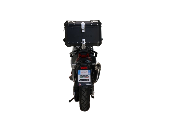 TOP CASE - BAULETTO GPR TECH COMPATABILE CON Bmw G 310 Gs 2017/2021 e4 GPR TECH BAULETTO TOP CASE ALPI-TECH 45 LT. COLORE NERO CON PIASTRA SPECIFICA 