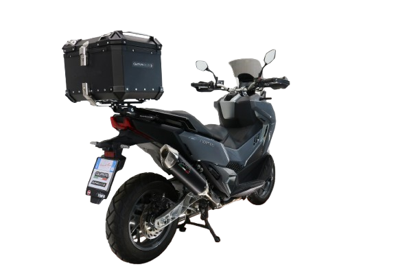 TOP CASE - BAULETTO GPR TECH COMPATABILE CON Bmw G 310 Gs 2017/2021 e4 GPR TECH BAULETTO TOP CASE ALPI-TECH 45 LT. COLORE NERO CON PIASTRA SPECIFICA 