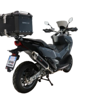 TOP CASE - BAULETTO GPR TECH COMPATABILE CON Bmw G 310 Gs 2017/2021 e4 GPR TECH BAULETTO TOP CASE ALPI-TECH 45 LT. COLORE NERO CON PIASTRA SPECIFICA 