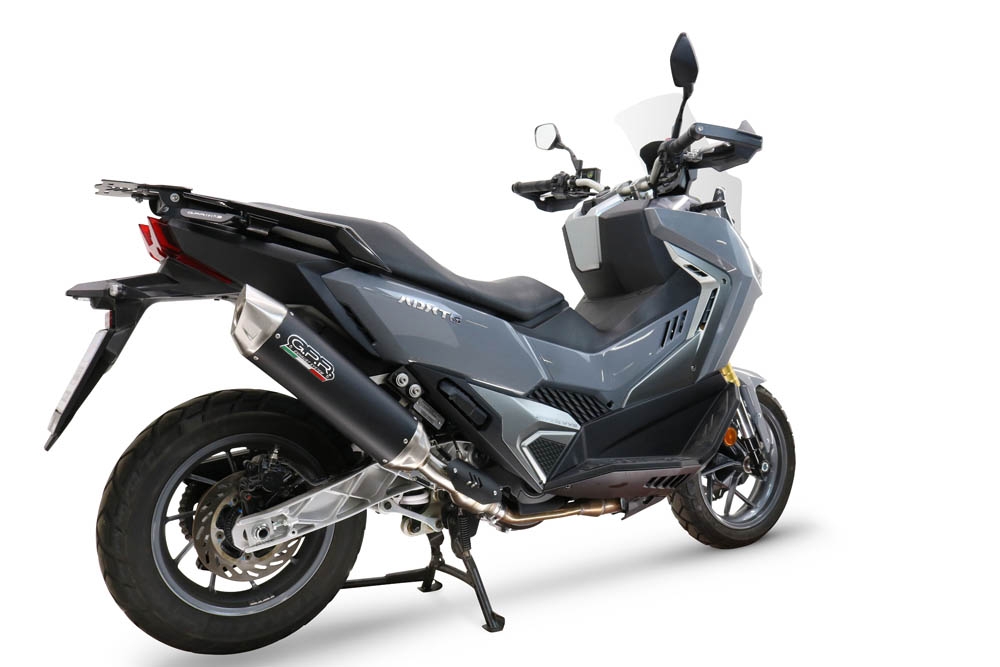 GPR exhaust compatible with  Sym ADX TG 400 2024-2026, Furore-X Scooter, Slip-on including silencer approved for noise,db killer and catalyst compliant for inspection 