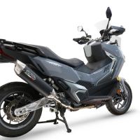 GPR exhaust compatible with  Sym ADX TG 400 2024-2026, Furore-X Scooter, Slip-on including silencer approved for noise,db killer and catalyst compliant for inspection 