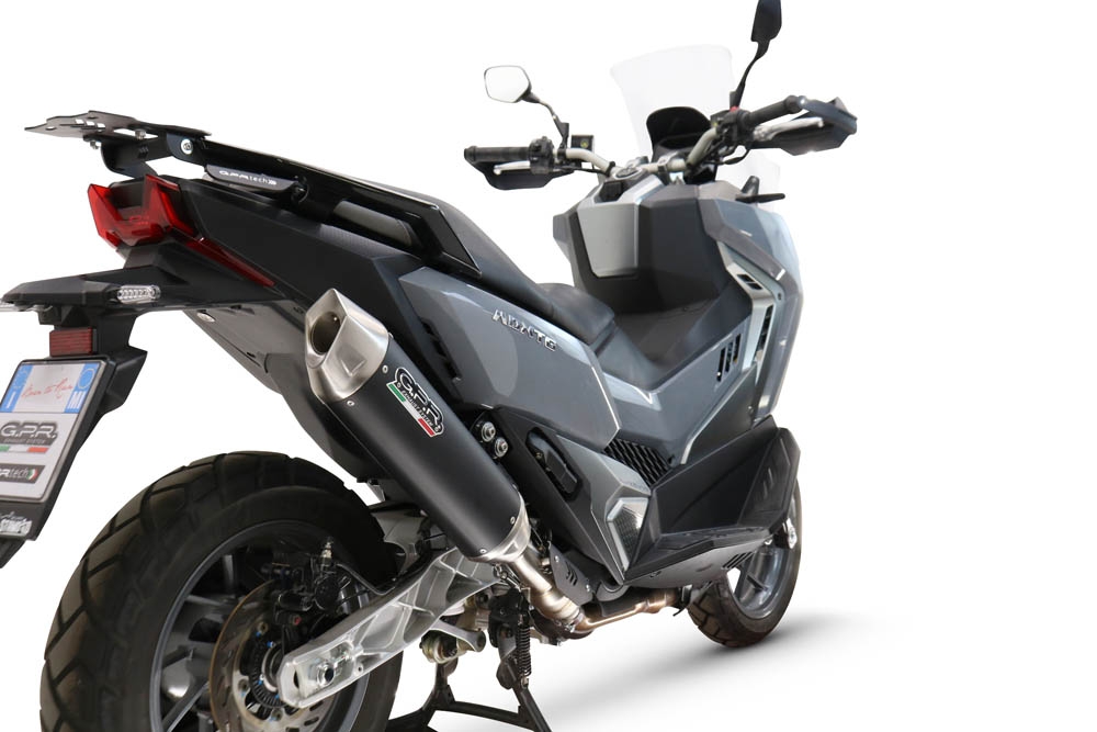 GPR exhaust compatible with  Sym ADX TG 400 2024-2026, Furore-X Scooter, Slip-on including silencer approved for noise,db killer and catalyst compliant for inspection 