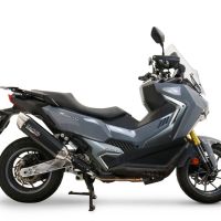 GPR exhaust compatible with  Sym ADX TG 400 2024-2026, Furore-X Scooter, Racing slip-on exhausts including link pipe and removable db killer 