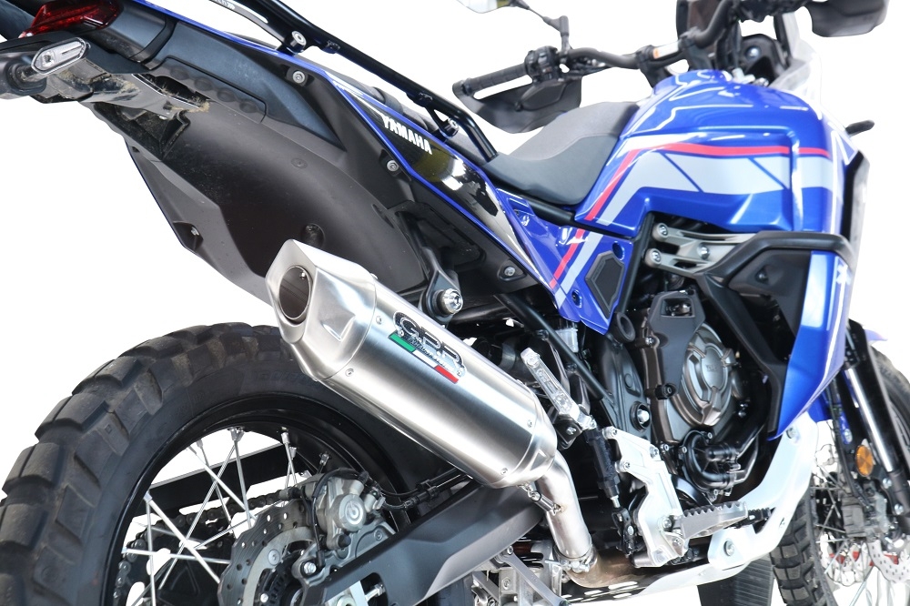 Scarico compatibile con Suzuki V-STROM DL 800 DE - SE 2023-2025, Furore-X Acciaio Inox, Scarico omologato, silenziatore con db killer estraibile e raccordo specifico