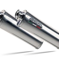 Scarico compatibile con Honda Vtr 1000 Sp-1 RC51 2000-2001, Trioval, Coppia di terminali di scarico omologati, forniti con db killer removibili e raccordi specifici
