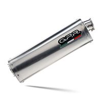 Scarico compatibile con Moto Guzzi Sport 1200 4V 2006-2007, Trioval, Terminale di scarico omologato, fornito con db killer estraibile, catalizzatore e raccordo specifico