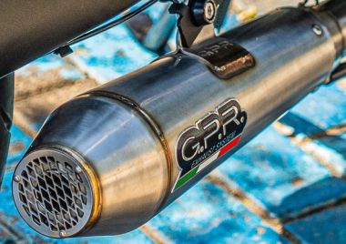 Scarico compatibile con Ural Gear Up 2017-2019, Ultracone, Terminale di scarico semi-completo, omologato, con db killer estraibile e raccordo specifico