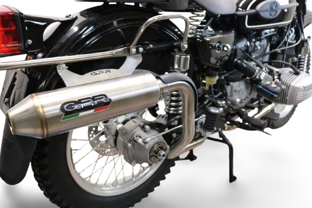 Scarico compatibile con Ural Gear Up 2020-2024, Ultracone, Scarico completo omologato,fornito con db killer estraibile,catalizzatore e collettore