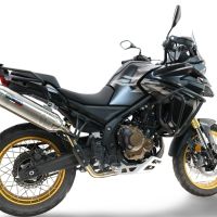 Scarico GPR compatibile con  Voge 625DSX 2024-2025, Furore-X Acciaio Inox, Scarico omologato, silenziatore con db killer estraibile e raccordo specifico