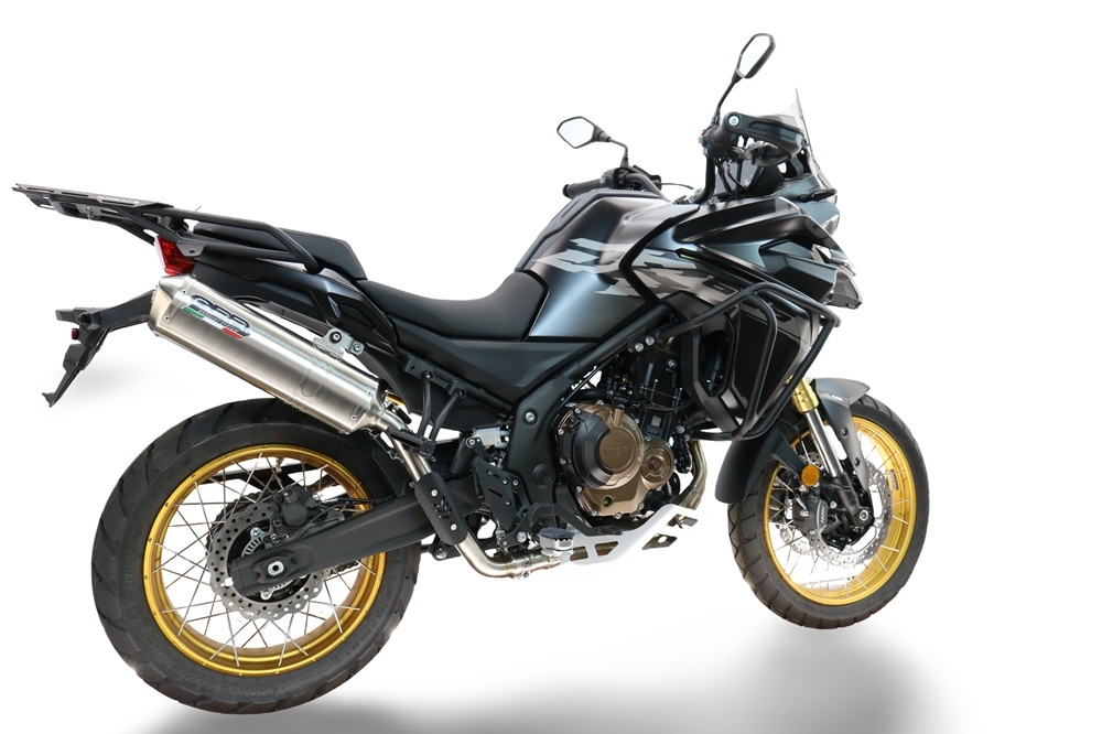 Scarico GPR compatibile con  Voge 625DSX 2024-2025, Satinox , Scarico omologato, silenziatore con db killer estraibile e raccordo specifico