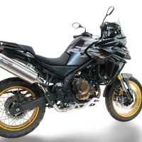 Scarico GPR compatibile con  Voge 625DSX 2024-2025, Satinox , Scarico omologato, silenziatore con db killer estraibile e raccordo specifico