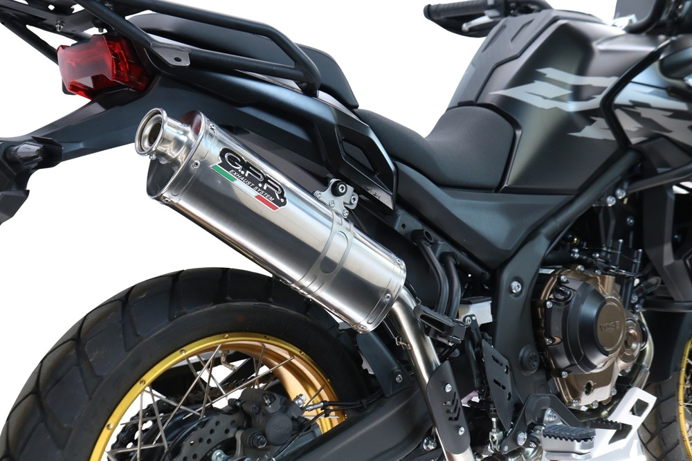 Scarico GPR compatibile con  Voge 625DSX 2024-2025, Trioval, Scarico omologato, silenziatore con db killer estraibile e raccordo specifico