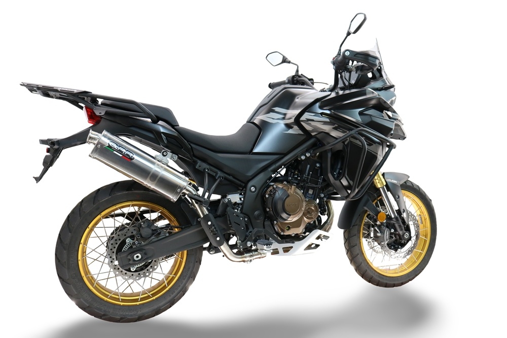 Scarico GPR compatibile con  Voge 625DSX 2024-2025, Trioval, Scarico omologato, silenziatore con db killer estraibile e raccordo specifico