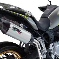 Scarico compatibile con Voge 900DSX 2024-2025, Furore-X Titanio, Scarico omologato, silenziatore con db killer estraibile e raccordo specifico