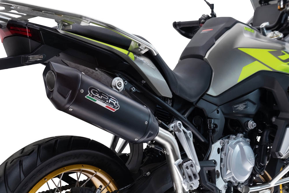 Scarico compatibile con Voge 900DSX 2024-2025, Furore-X Titanio Nero, Scarico omologato, silenziatore con db killer estraibile e raccordo specifico