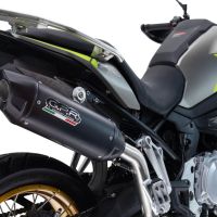 Scarico compatibile con Voge 900DSX 2024-2025, Furore-X Titanio Nero, Scarico omologato, silenziatore con db killer estraibile e raccordo specifico