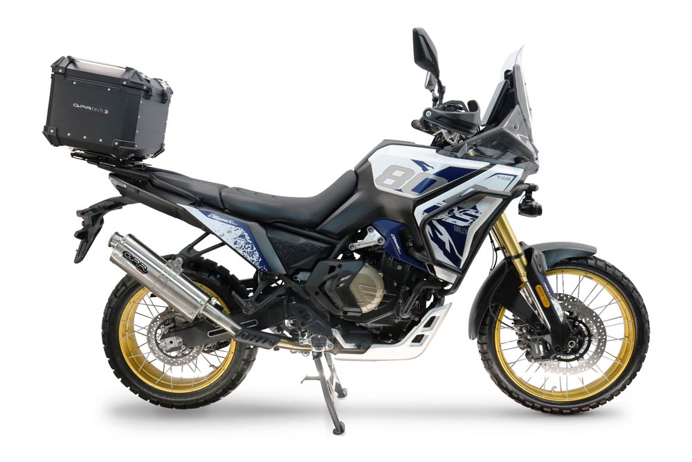 TOP CASE - BAULETTO GPR TECH COMPATIBILE CON Voge DS 800 Rally 2025/2026 GPR TECH BAULETTO TOP CASE ALPI-TECH 35 LT. COLORE NERO CON PIASTRA SPECIFICA 