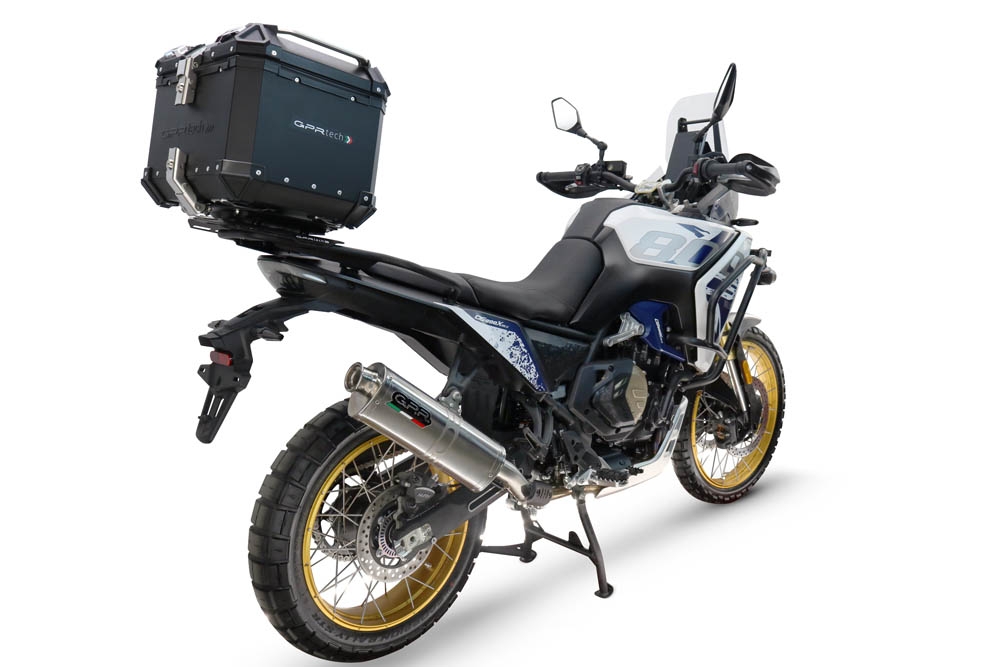 TOP CASE - BAULETTO GPR TECH COMPATIBILE CON Voge DS 800 Rally 2025/2026 GPR TECH BAULETTO TOP CASE ALPI-TECH 35 LT. COLORE NERO CON PIASTRA SPECIFICA 