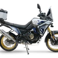 TOP CASE - BAULETTO GPR TECH COMPATIBILE CON Voge DS 800 Rally 2025/2026 GPR TECH BAULETTO TOP CASE ALPI-TECH 45 LT. COLORE ARGENTO CON PIASTRA SPECIFICA 