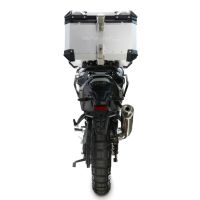 TOP CASE - BAULETTO GPR TECH COMPATIBILE CON Voge DS 800 Rally 2025/2026 GPR TECH BAULETTO TOP CASE ALPI-TECH 45 LT. COLORE ARGENTO CON PIASTRA SPECIFICA 