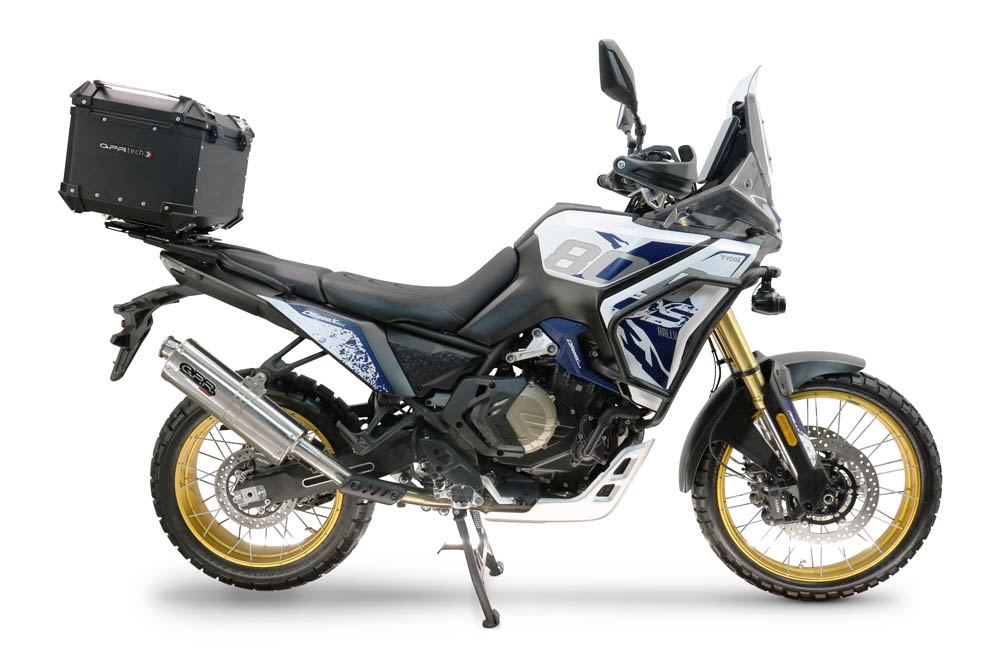 TOP CASE - BAULETTO GPR TECH COMPATIBILE CON Voge DS 800 Rally 2025/2026 GPR TECH BAULETTO TOP CASE ALPI-TECH 45 LT. COLORE NERO CON PIASTRA SPECIFICA 