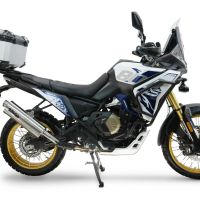 TOP CASE - BAULETTO GPR TECH COMPATIBILE CON Voge DS 800 Rally 2025/2026 GPR TECH BAULETTO TOP CASE ALPI-TECH 55 LT COLORE ARGENTO CON PIASTRA SPECIFICA 