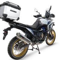 TOP CASE - BAULETTO GPR TECH COMPATIBILE CON Voge DS 800 Rally 2025/2026 GPR TECH BAULETTO TOP CASE ALPI-TECH 55 LT COLORE ARGENTO CON PIASTRA SPECIFICA 