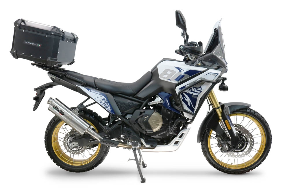 TOP CASE - BAULETTO GPR TECH COMPATIBILE CON Voge DS 800 Rally 2025/2026 GPR TECH BAULETTO TOP CASE ALPI-TECH 55 LT COLORE NERO CON PIASTRA SPECIFICA 