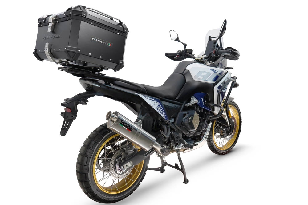 TOP CASE - BAULETTO GPR TECH COMPATIBILE CON Voge DS 800 Rally 2025/2026 GPR TECH BAULETTO TOP CASE ALPI-TECH 55 LT COLORE NERO CON PIASTRA SPECIFICA 