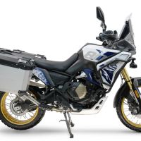 GPR TECH COMPATIBILE CON Voge DS 800 Rally 2025/2026 GPR TECH COPPIA DI VALIGIE LATERALI,COLORE ARGENTO, SERIE ALPI-TECH 38 LT. + 32 LT. CON TELAIO SERIE TECH-EVO SPECIFICO 